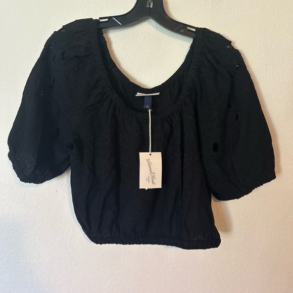 NWT Women's Openword Puff Elbow Sleeve Blouse Size Small - Picture 3 of 10